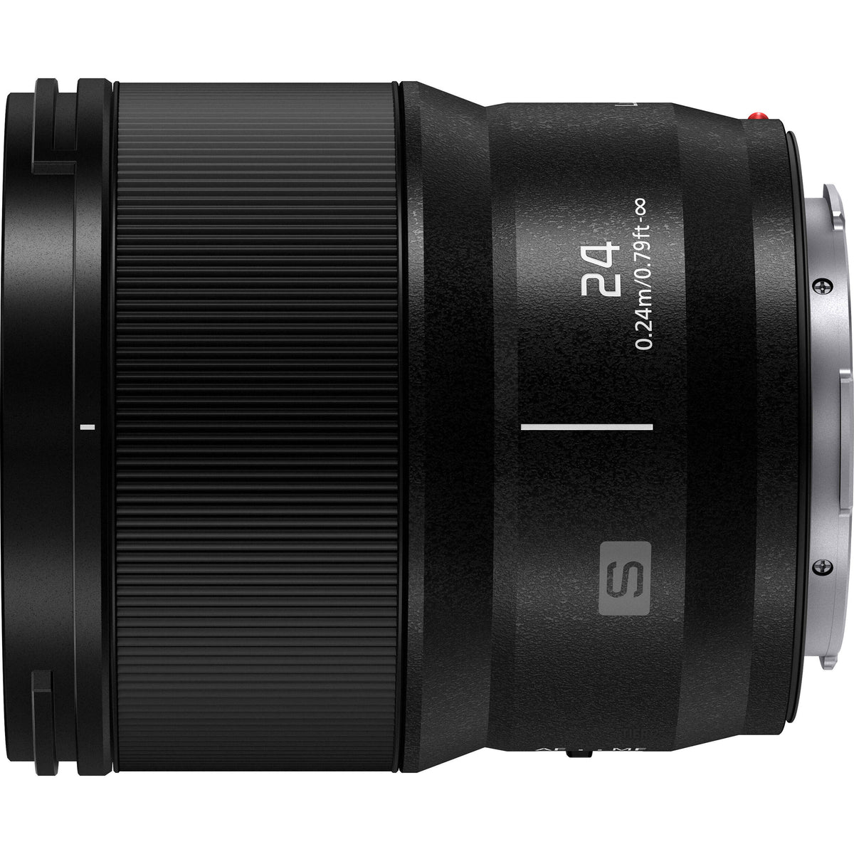 Lente Panasonic LUMIX S 24mm f/1.8 - vista lateral