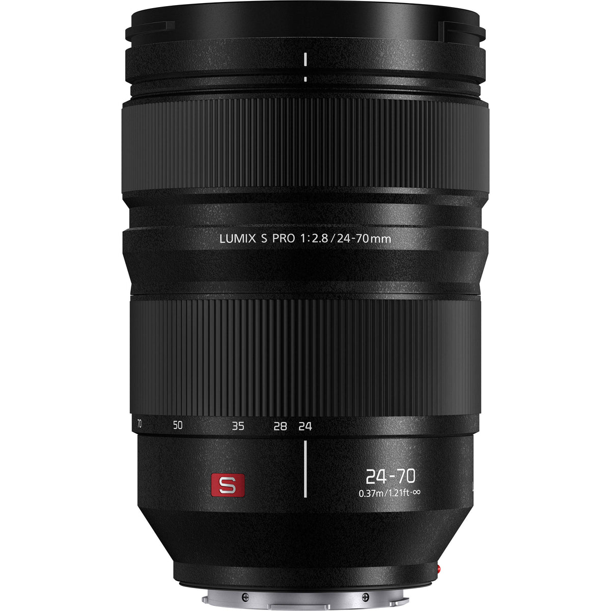 Lente Panasonic LUMIX S PRO 24-70mm f/2.8 - vista frontal