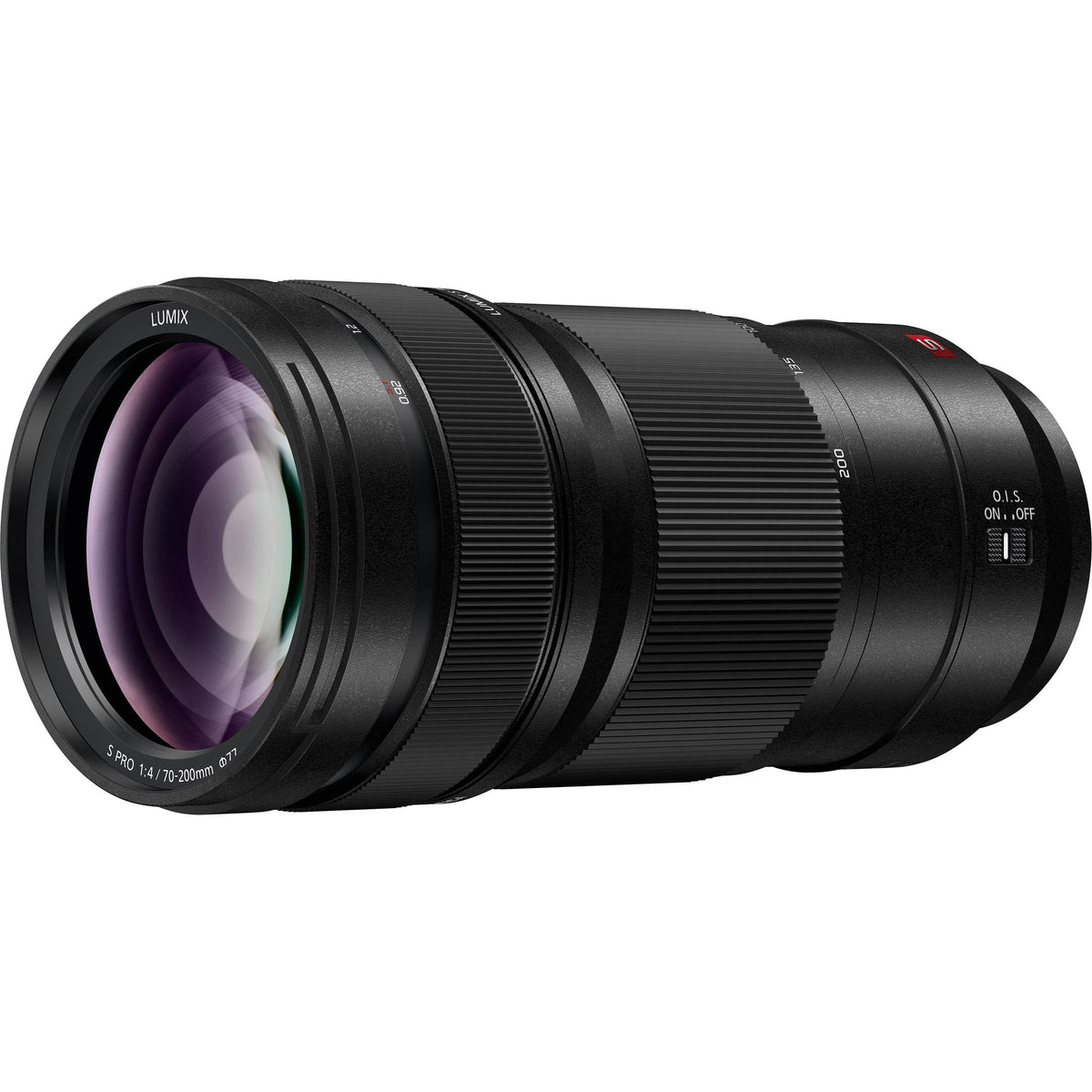 Lente Panasonic LUMIX S PRO 70-200mm f/4 O.I.S. - vista frontal