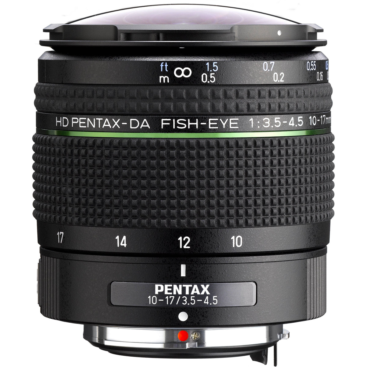 Lente Pentax HD DA Fisheye 10-17mm f/3.5-4.5 ED - vista lateral