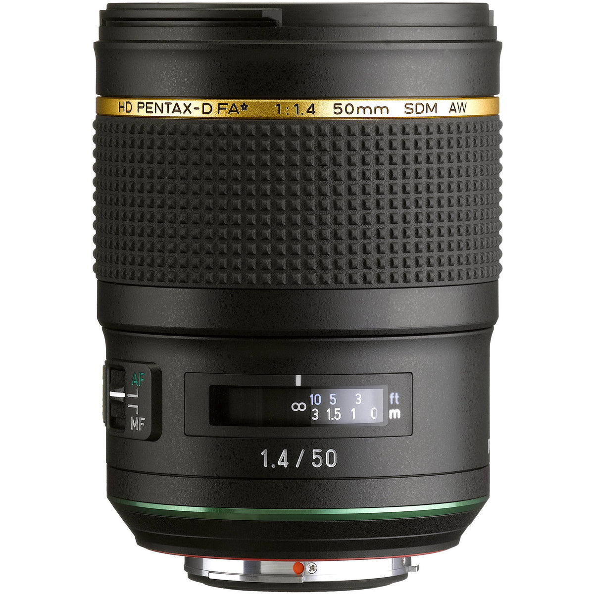 Lente Pentax HD FA 50mm f/1.4 SDM AW - vista trasera