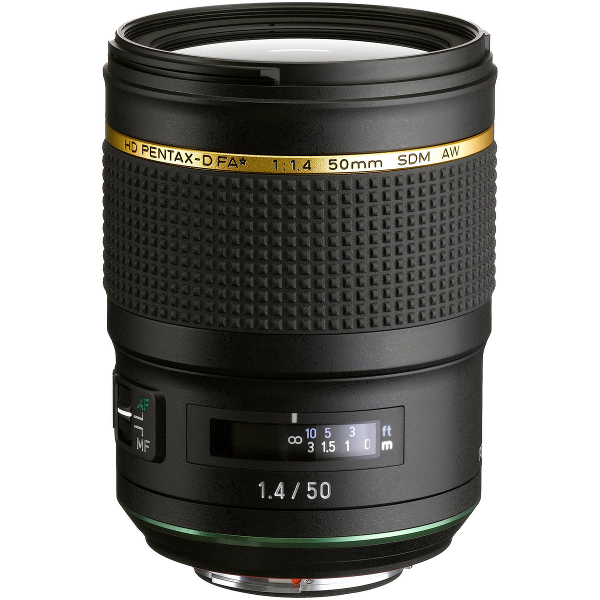 Lente Pentax HD FA 50mm f/1.4 SDM AW - vista lateral