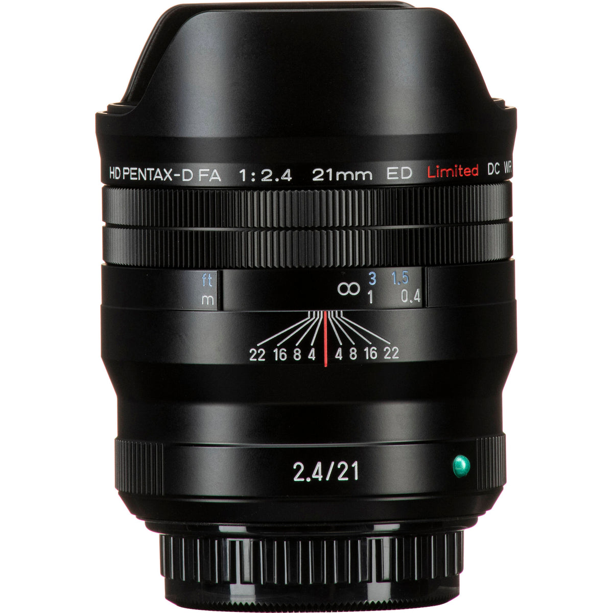 Lente Pentax HD PENTAX-D FA 21mm f/2.4ED Limited DC WR (Negro) - contenido de la caja