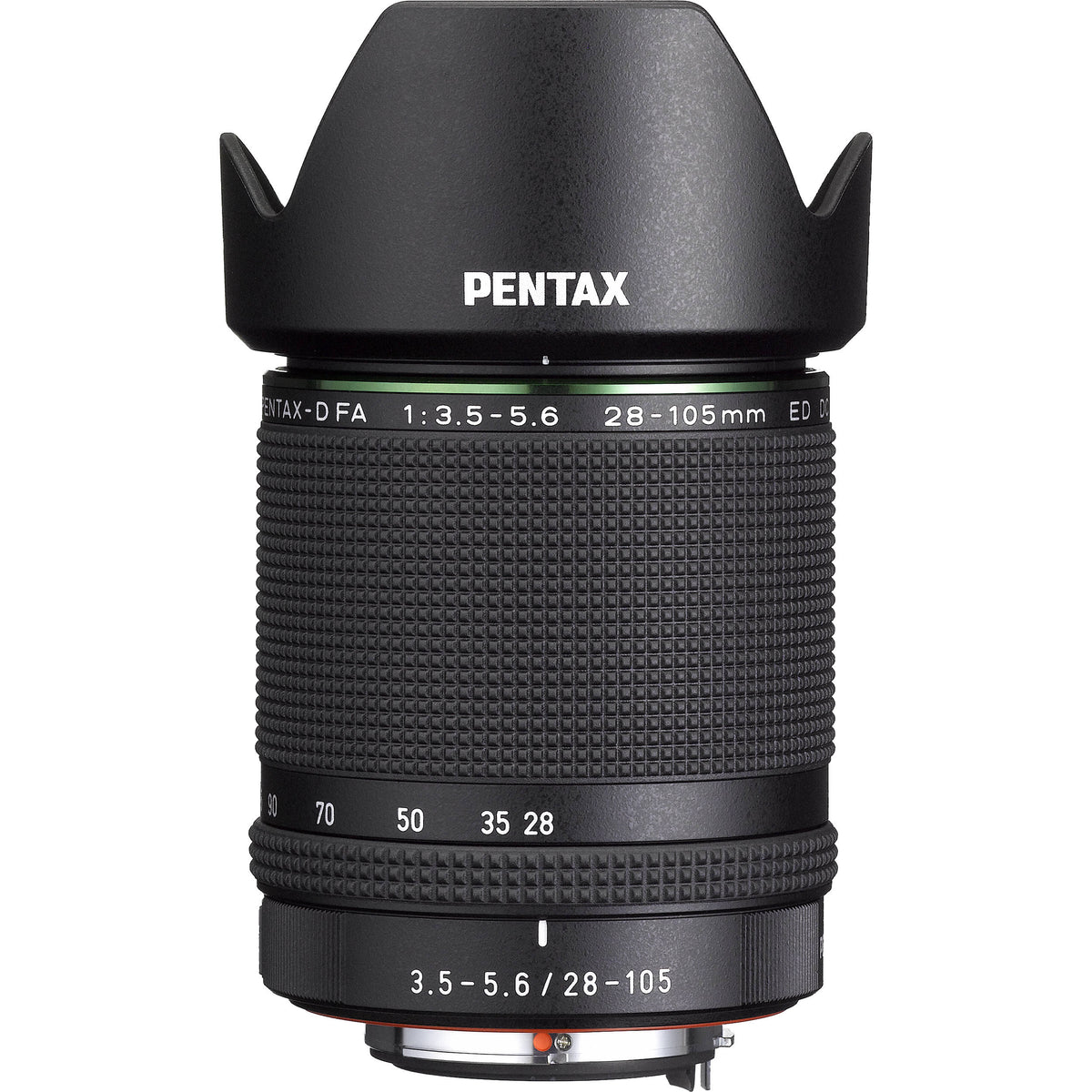 Lente Pentax HD PENTAX-D FA 28-105mm f/3.5-5.6 ED DC WR - vista frontal