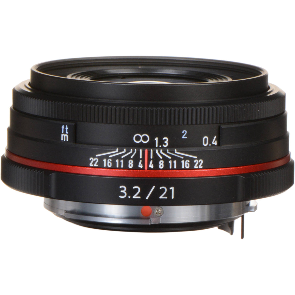Lente Pentax HD Pentax DA 21mm f/3.2 AL Limited (Negro) - vista frontal