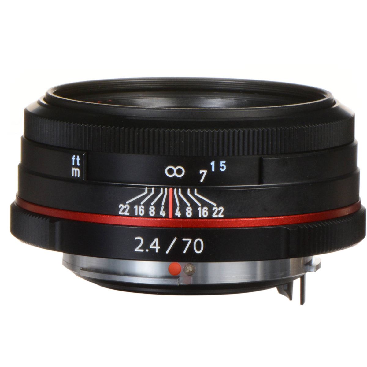 Lente Pentax HD Pentax DA 70mm f/2.4 Limited (Negro) - vista frontal