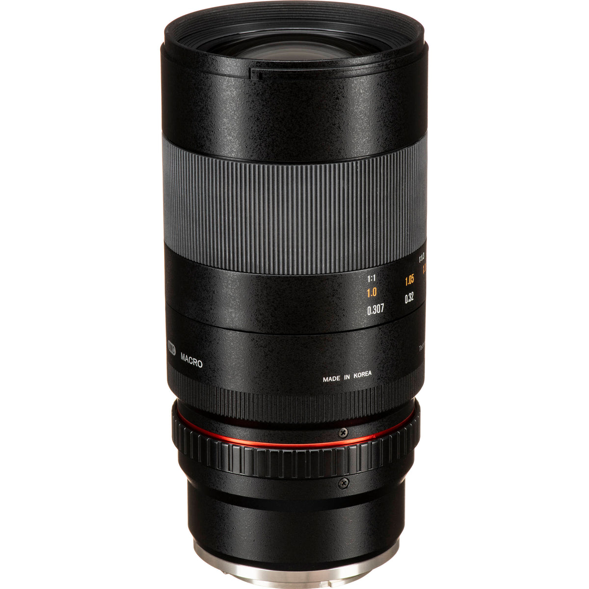 Lente Rokinon 100mm f/2.8 Macro - vista trasera