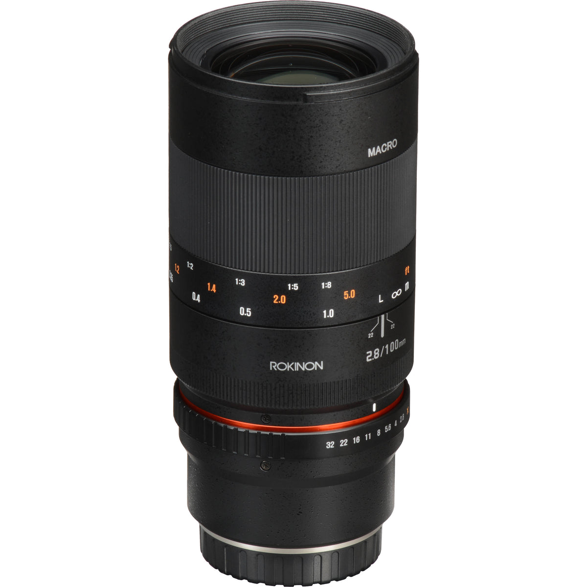 Lente Rokinon 100mm f/2.8 Macro - contenido de la caja