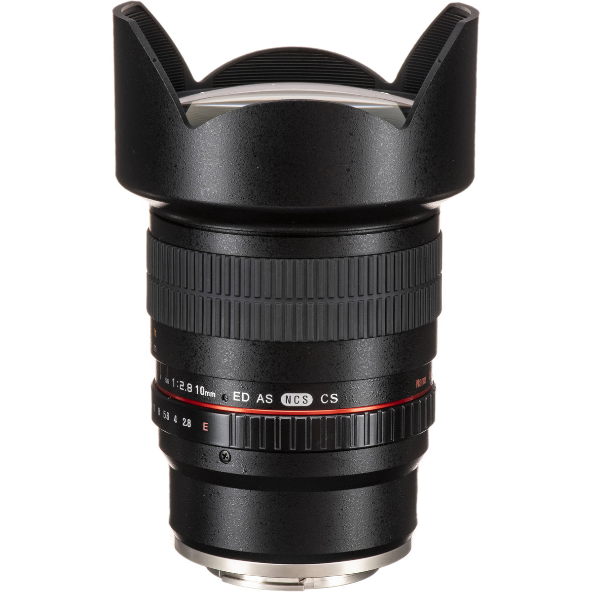 Lente Rokinon 10mm f/2.8 ED AS NCS CS - vista frontal
