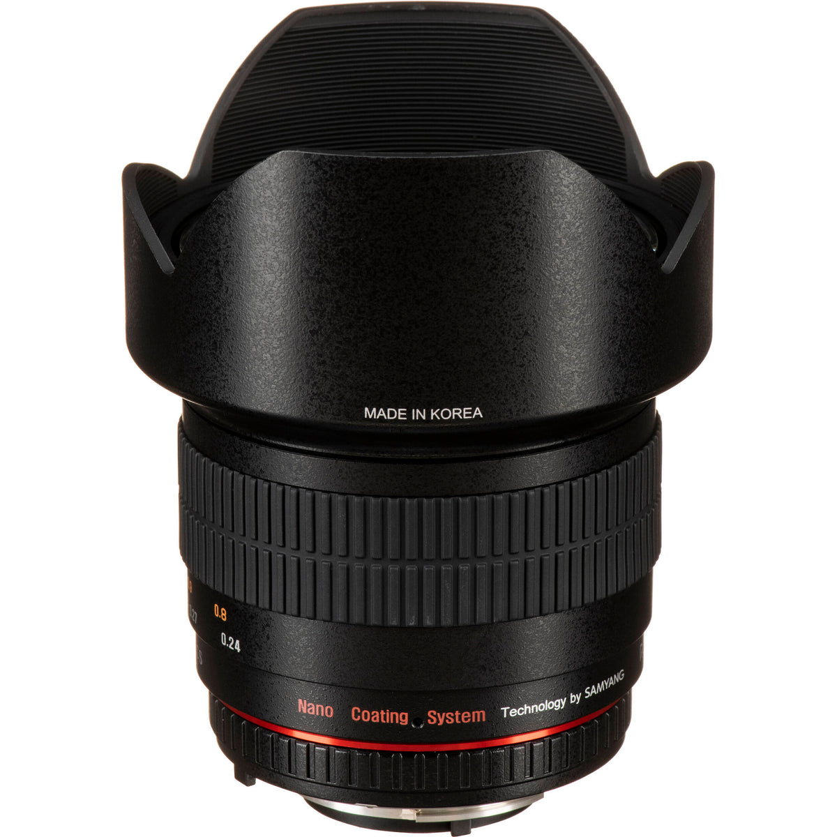 Lente Rokinon 10mm f/2.8 ED AS NCS CS - vista trasera