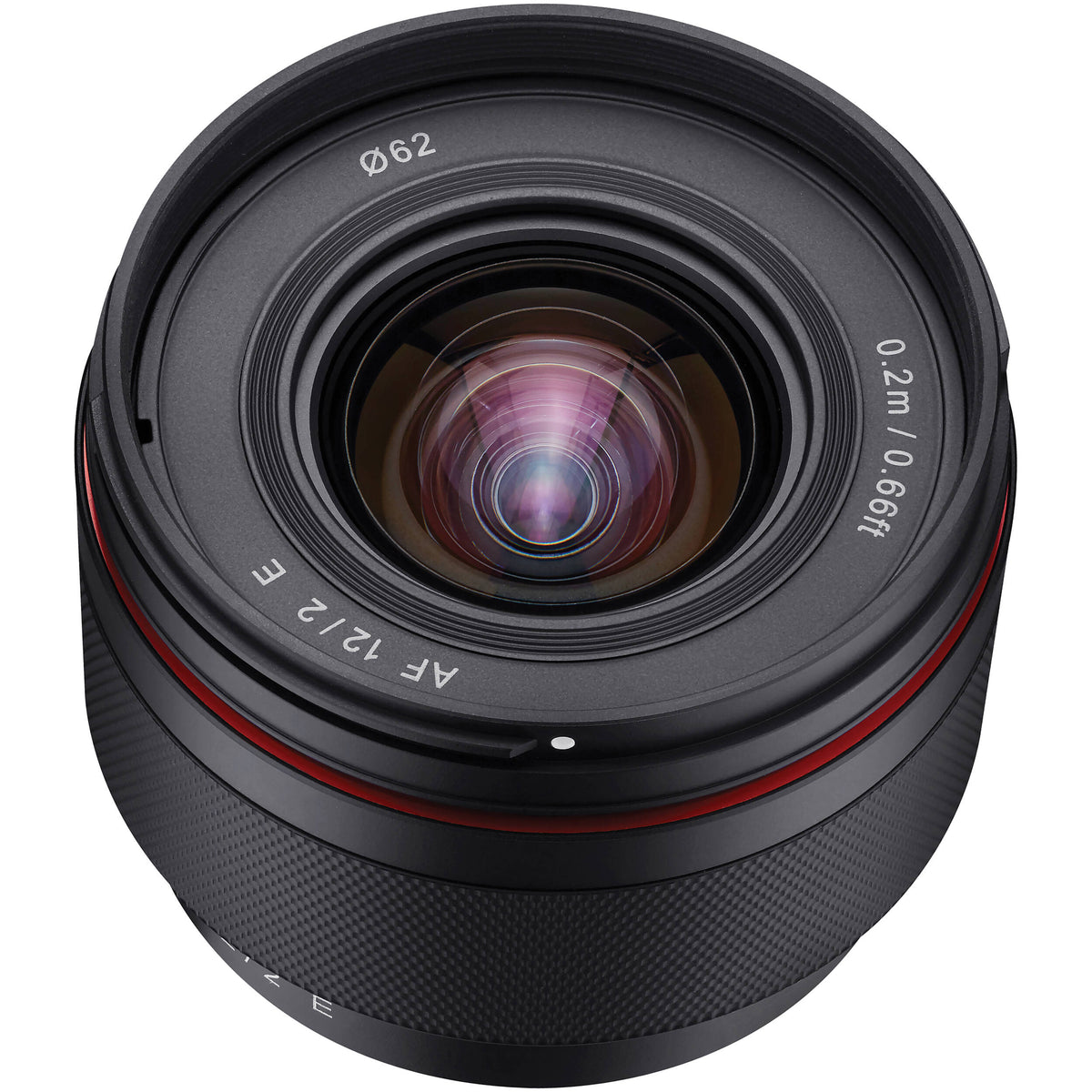 Lente Rokinon 12mm f/2.0 AF Compact Ultra Wide-Angle - vista lateral