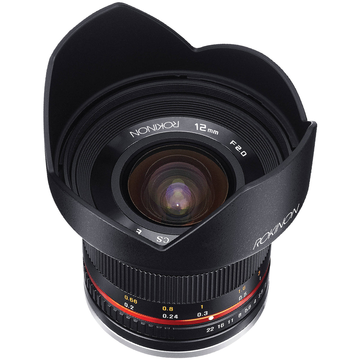 Lente Rokinon 12mm f/2.0 NCS CS (Negro) - puertos y conexiones