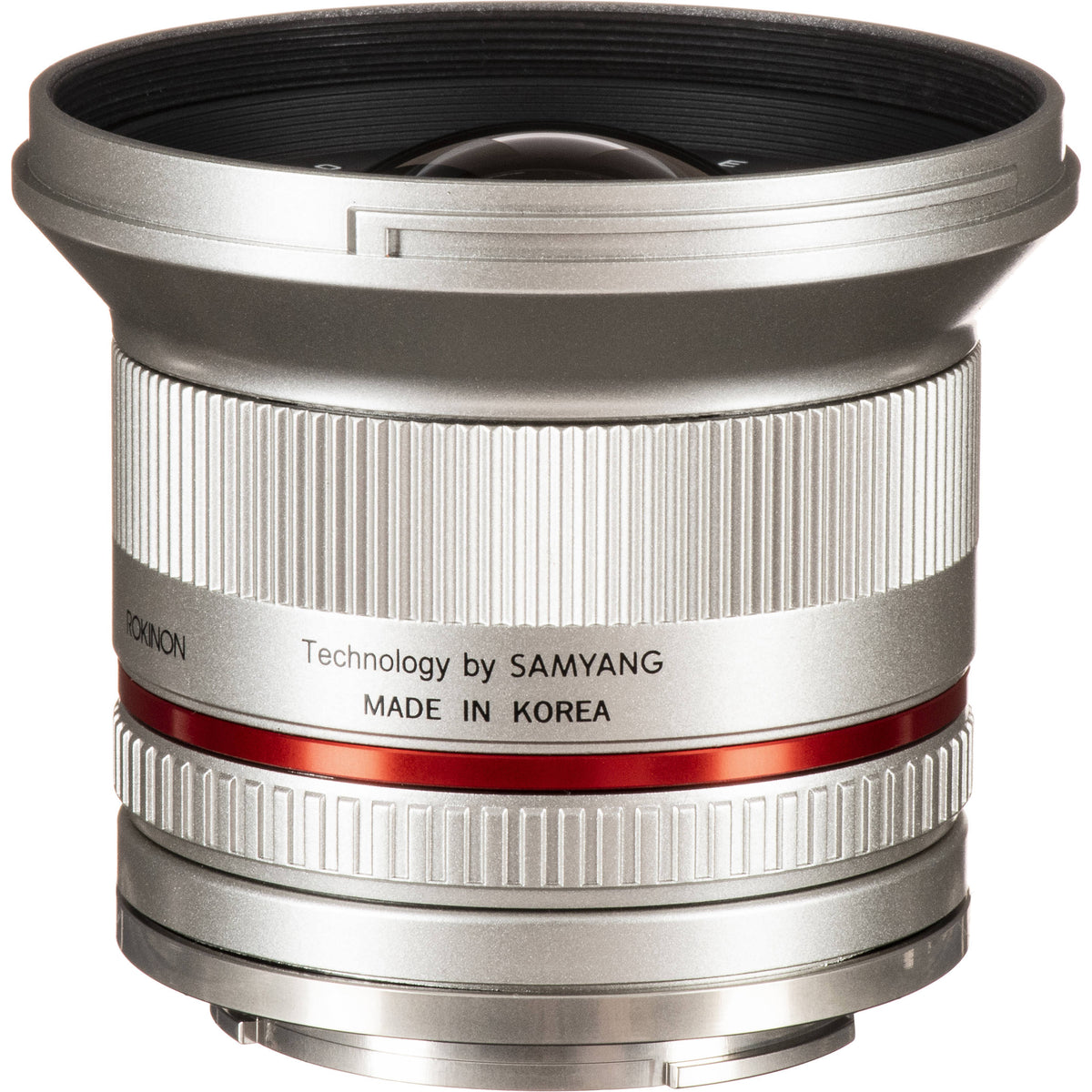 Lente Rokinon 12mm f/2.0 NCS CS (Plateado) - vista trasera