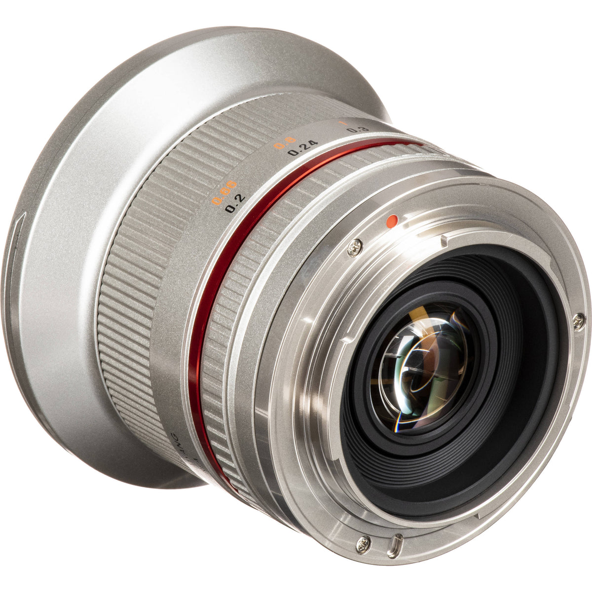 Lente Rokinon 12mm f/2.0 NCS CS (Plateado) - detalle