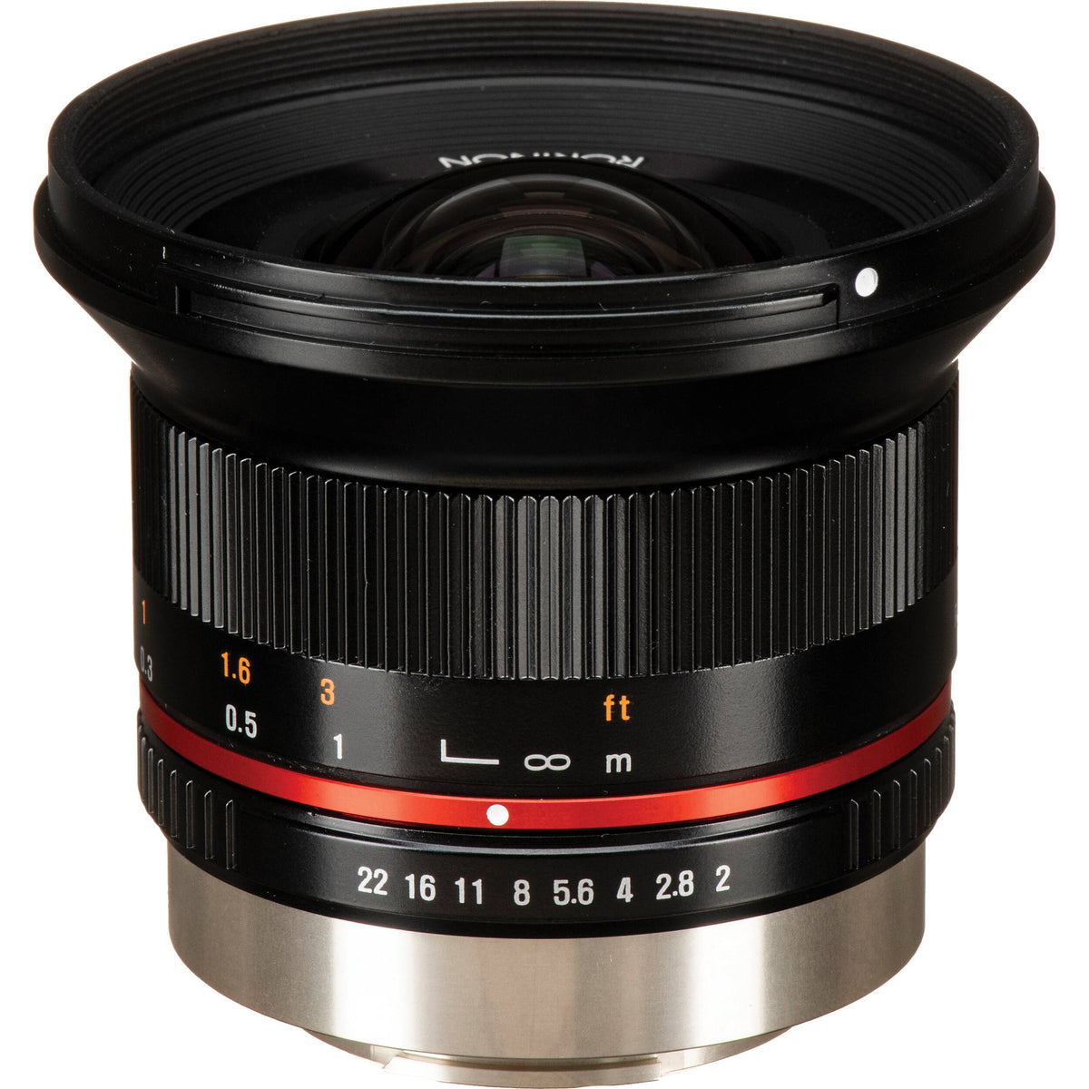 Lente Rokinon 12mm f/2.0 NCS (Negro) - vista frontal