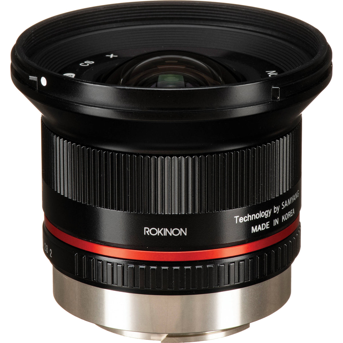 Lente Rokinon 12mm f/2.0 NCS (Negro) - vista trasera
