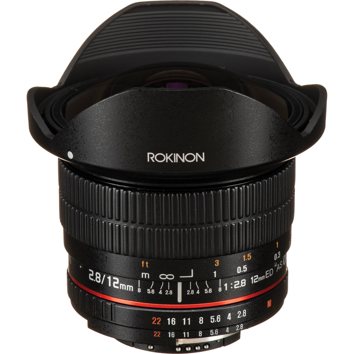 Lente Rokinon 12mm f/2.8 ED AS IF NCS UMC Fisheye con AE Chip - vista principal