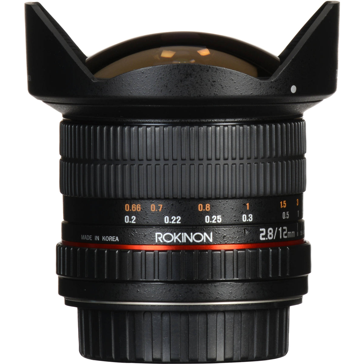 Lente Rokinon 12mm f/2.8 ED AS IF NCS UMC Fisheye con AE Chip - contenido de la caja