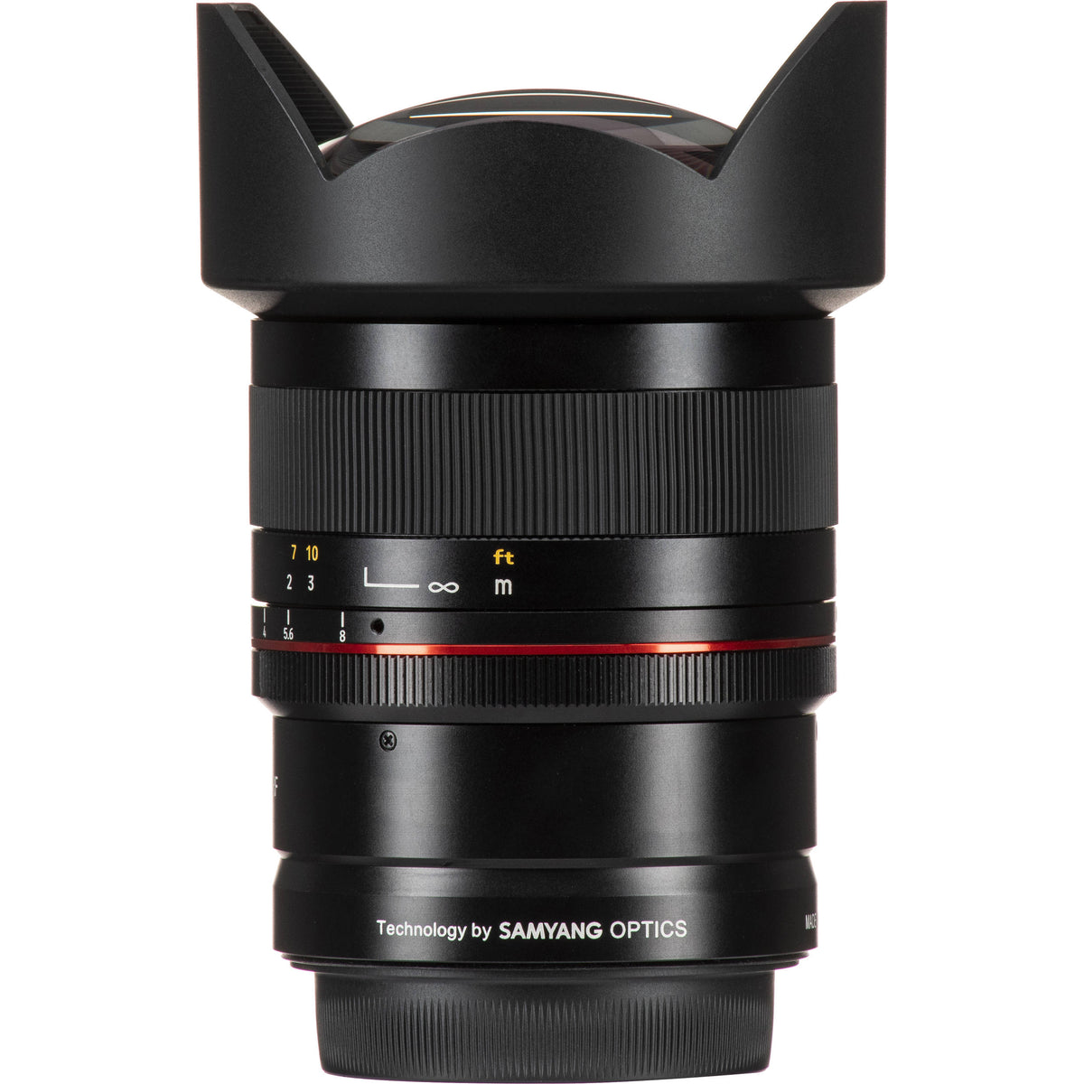 Lente Rokinon 14mm f/2.8 - contenido de la caja