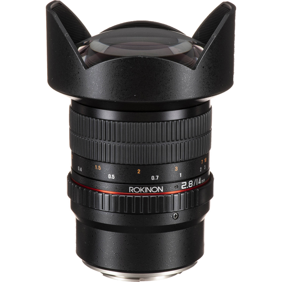 Lente Rokinon 14mm f/2.8 ED AS IF - vista lateral