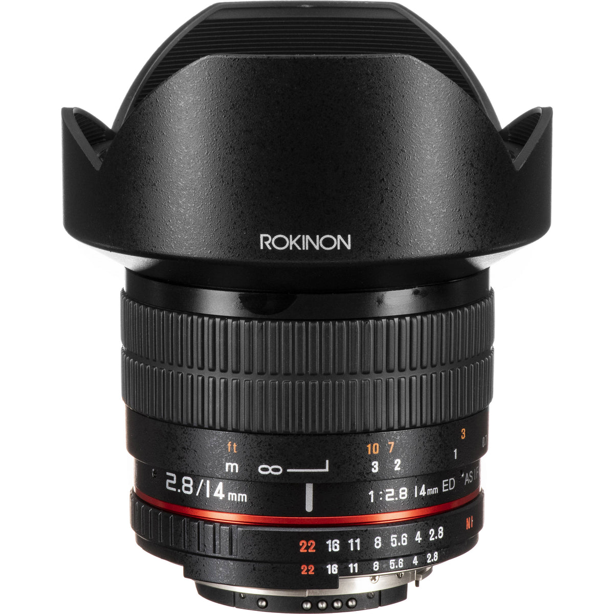 Lente Rokinon 14mm f/2.8 IF ED UMC - vista principal