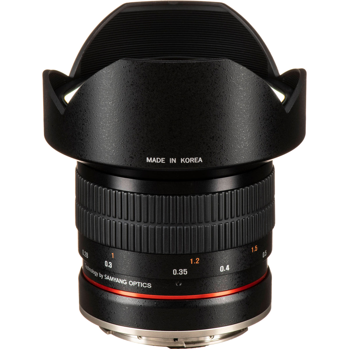 Lente Rokinon 14mm f/2.8 IF ED UMC Lenswith AE Chip - vista trasera