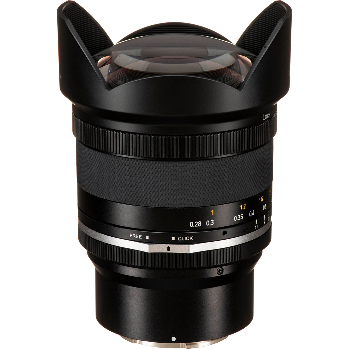 Lente Rokinon 14mm f/2.8 Series II - vista lateral