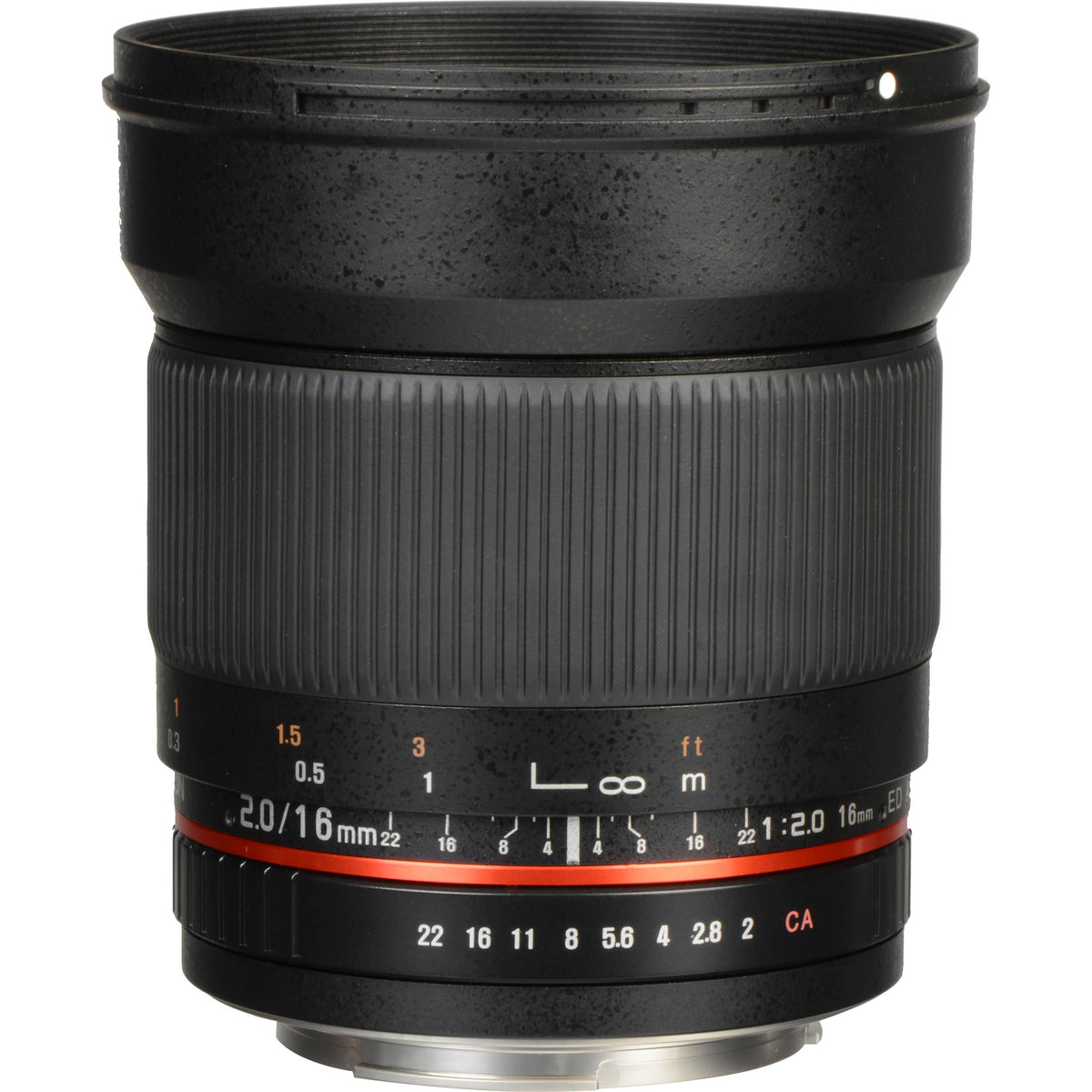 Lente Rokinon 16mm f/2.0 ED AS UMC CS - vista principal