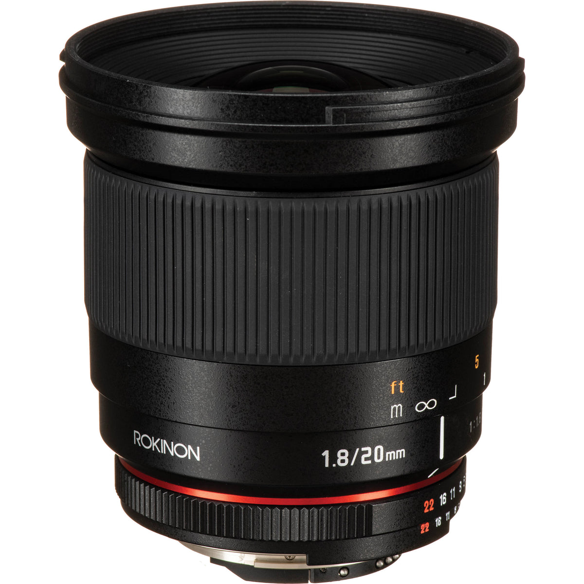 Lente Rokinon 20mm f/1.8 ED AS UMC - vista principal