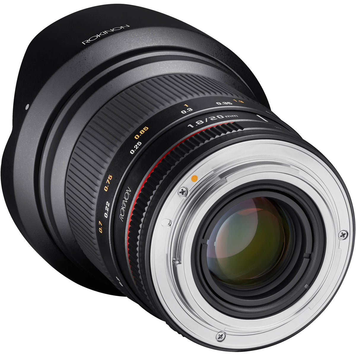 Lente Rokinon 20mm f/1.8 ED AS UMC - detalle
