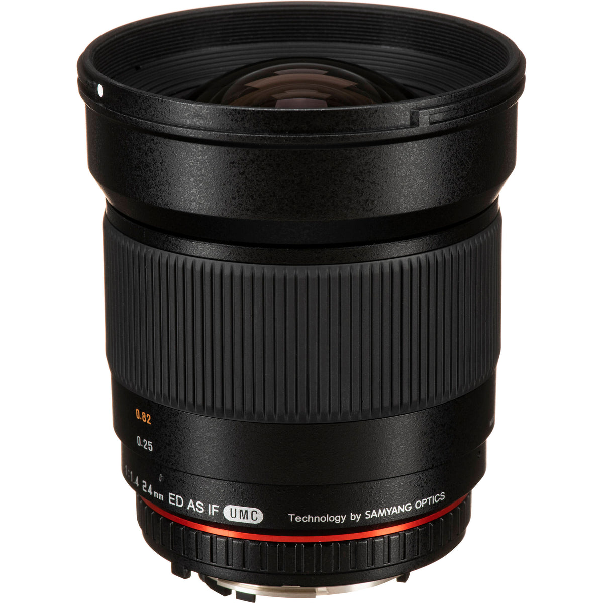 Lente Rokinon 24mm f/1.4 ED AS UMC Gran Angular - vista trasera