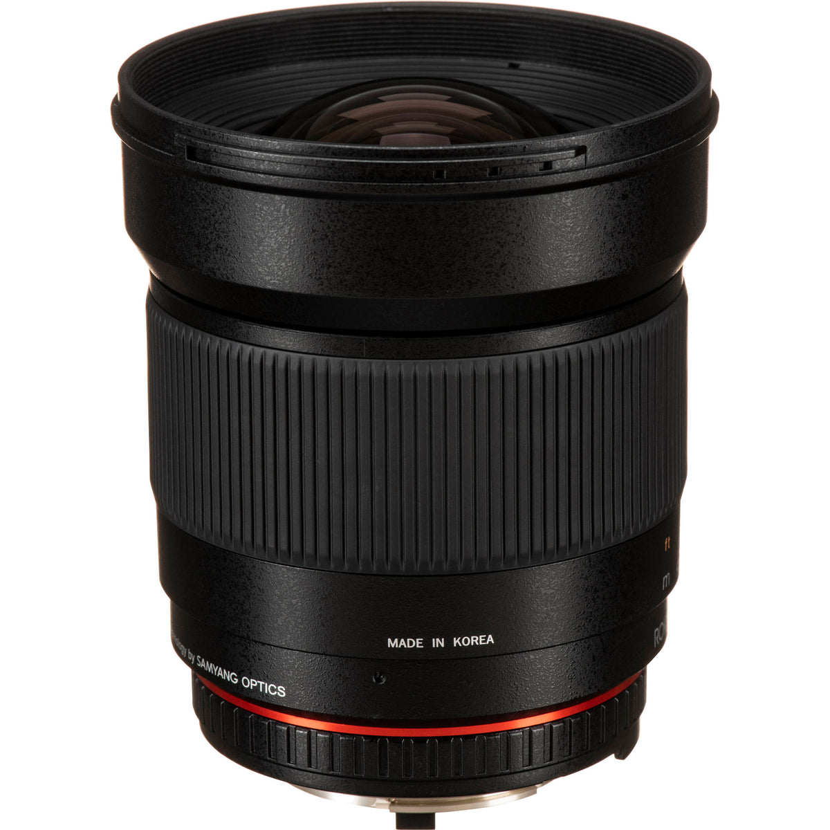 Lente Rokinon 24mm f/1.4 ED AS UMC Gran Angular - vista lateral