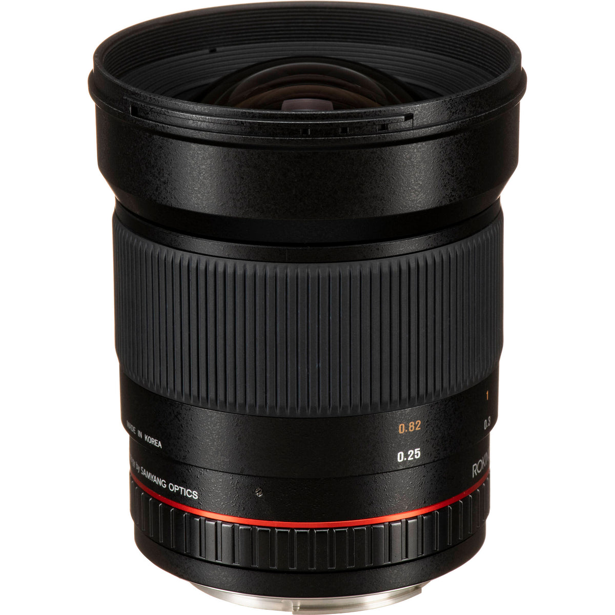Lente Rokinon 24mm f/1.4 ED AS UMC Wide-Angle para Canon - vista lateral