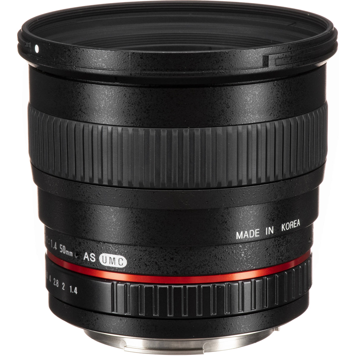 Lente Rokinon 50mm f/1.4 AS IF UMC - vista trasera