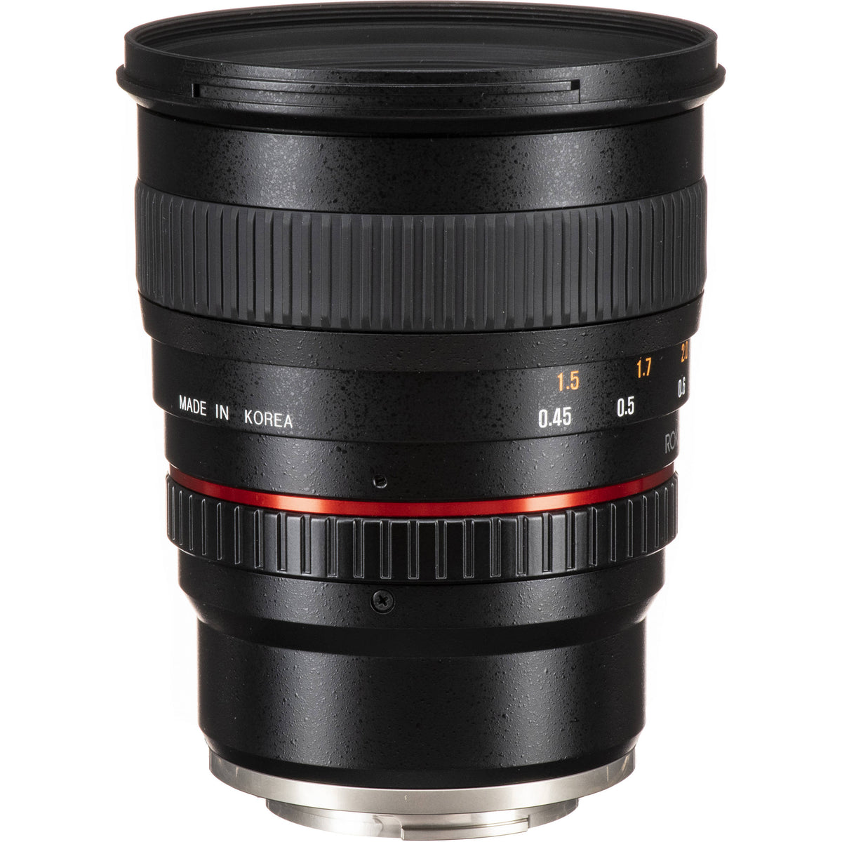 Lente Rokinon 50mm f/1.4 AS IF UMC - vista lateral
