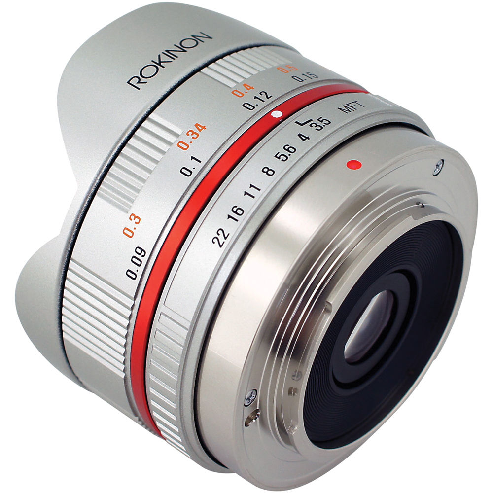 Lente Rokinon 7.5mm f/3.5 Ultra Wide-Angle Fisheye (Plateado) - puertos y conexiones