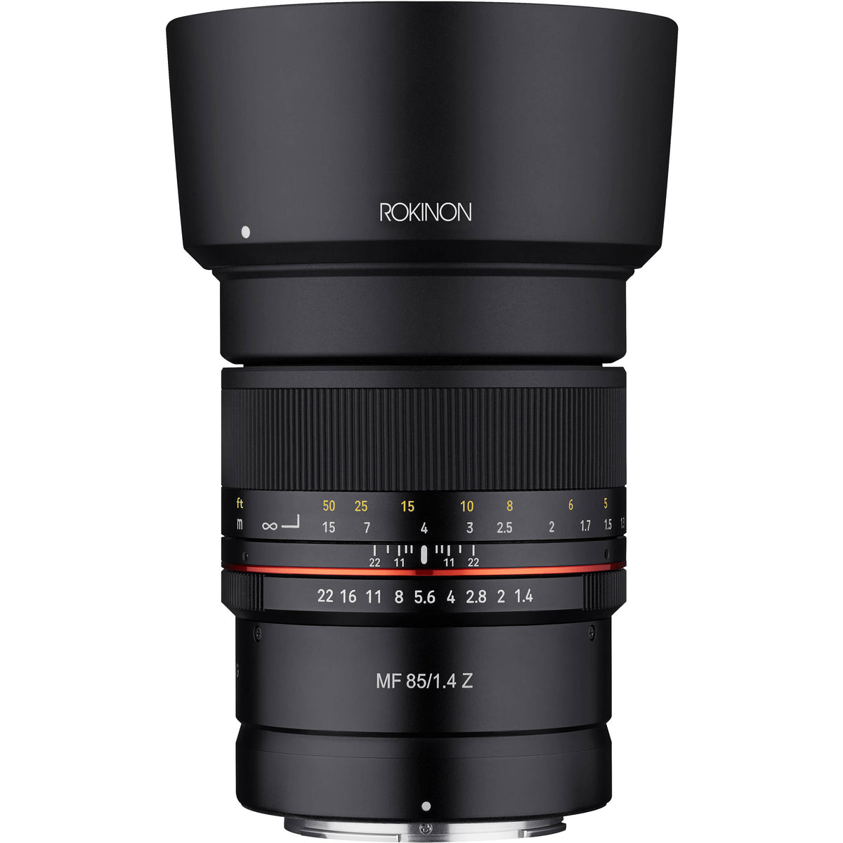 Lente Rokinon 85mm f/1.4 - vista principal