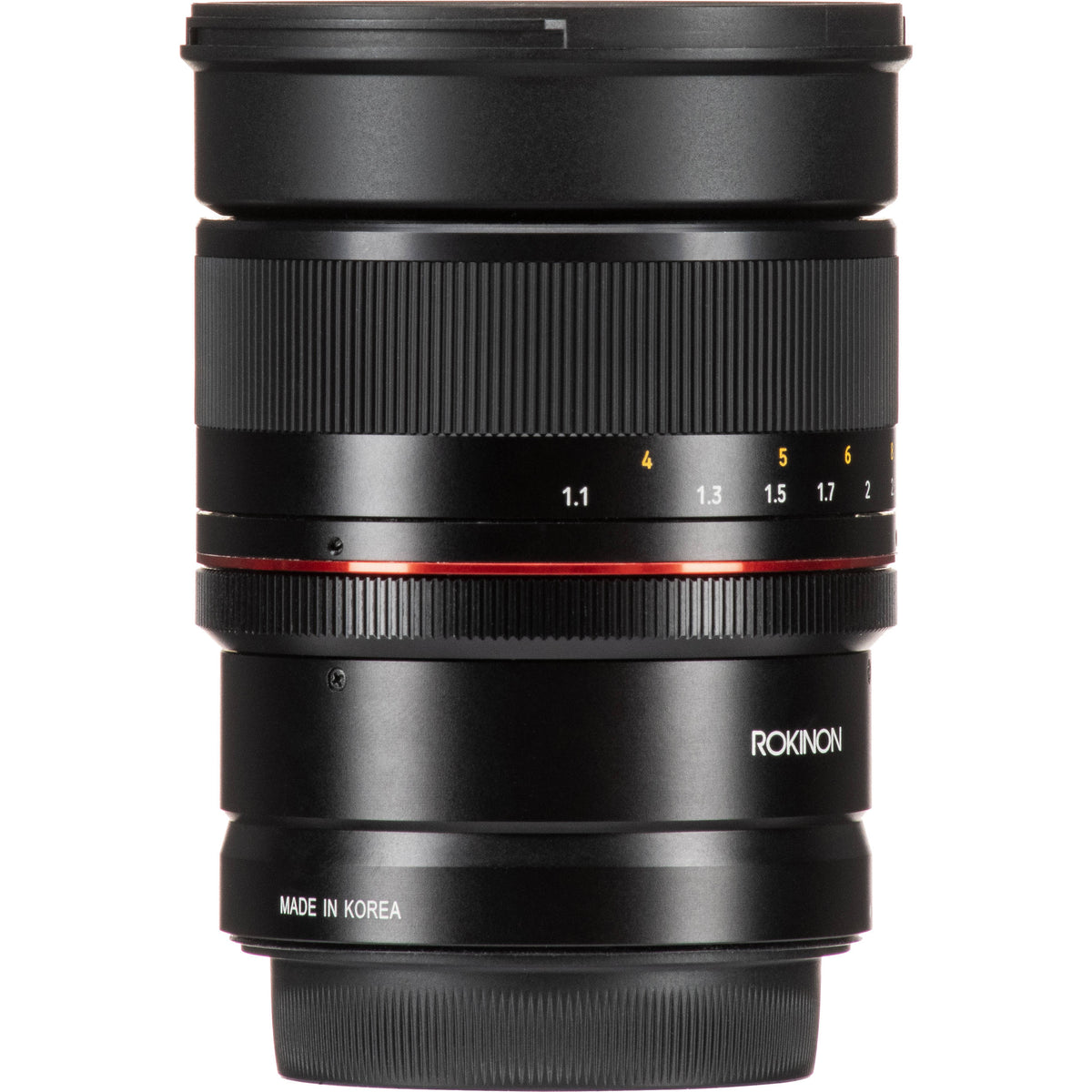 Lente Rokinon 85mm f/1.4 - contenido de la caja