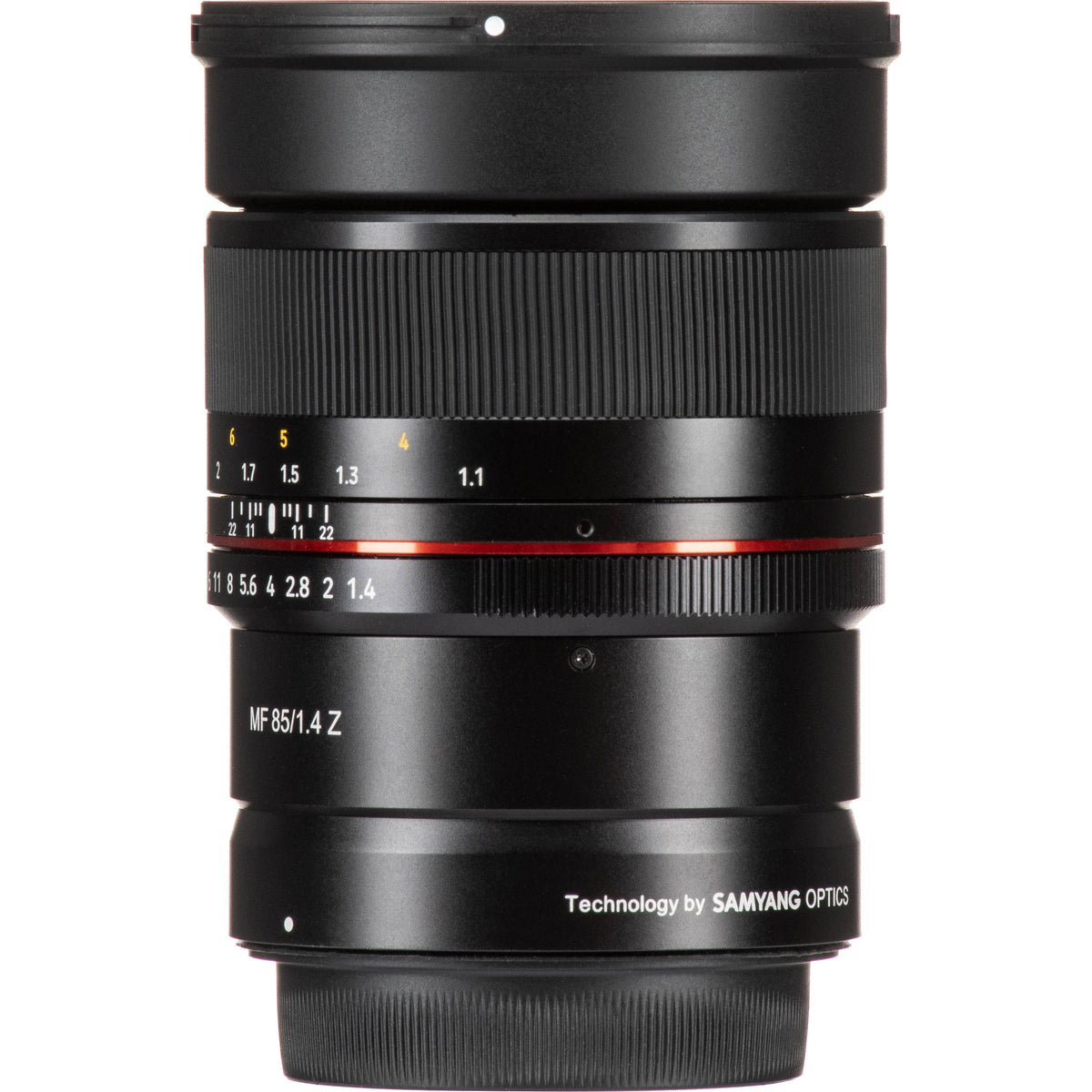 Lente Rokinon 85mm f/1.4 - contenido de la caja