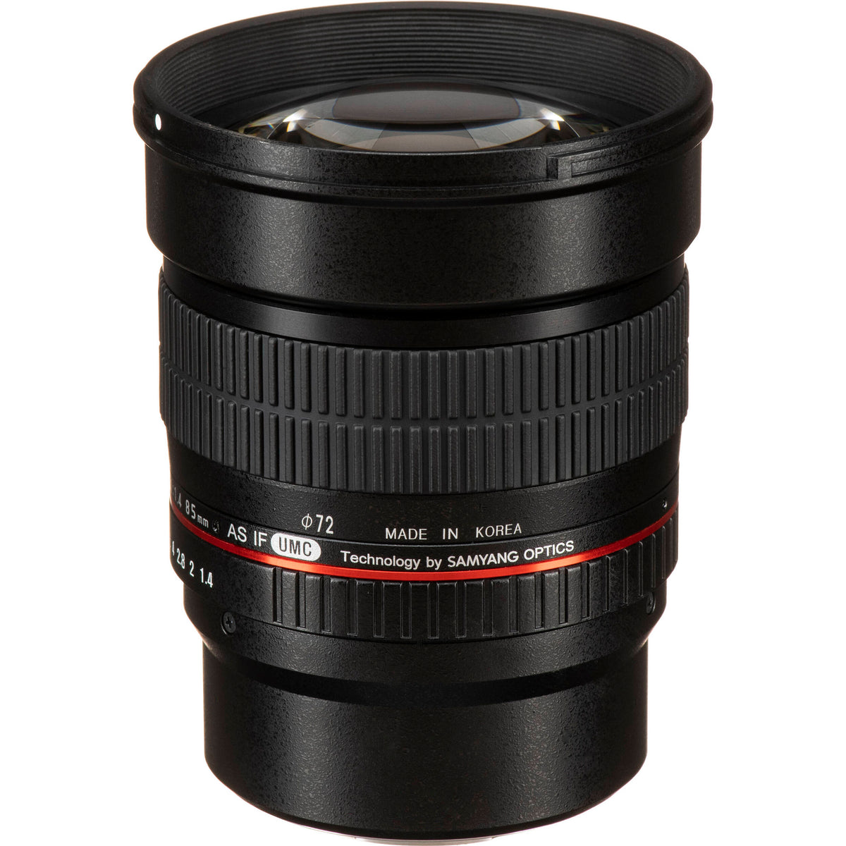 Lente Rokinon 85mm f/1.4 AS IF - vista trasera
