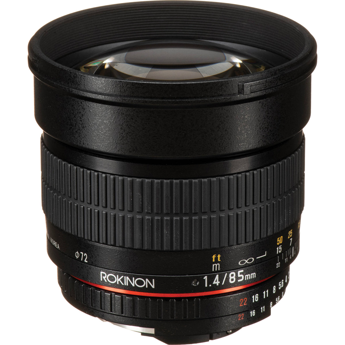 Lente Rokinon 85mm f/1.4 AS IF UMC - vista principal