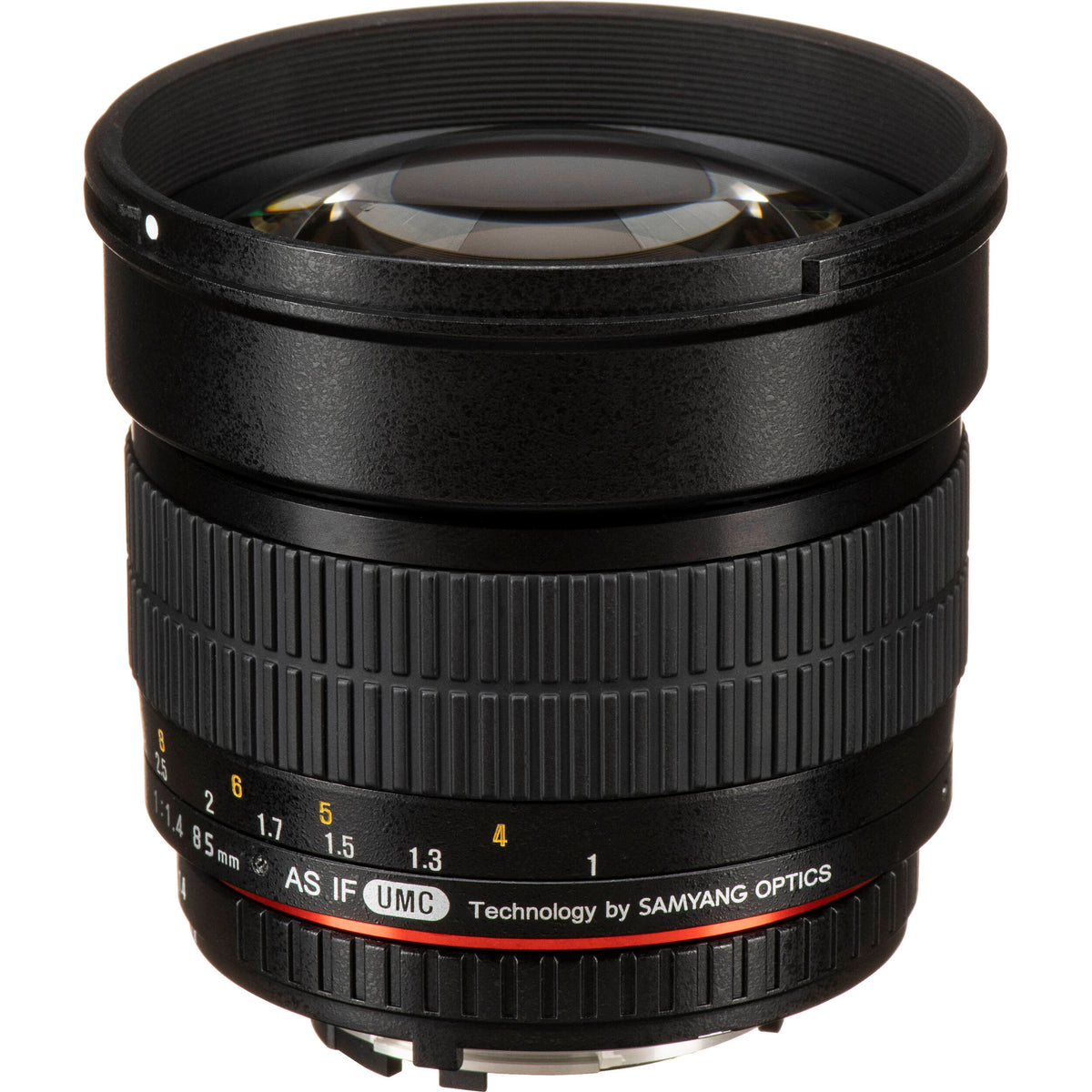 Lente Rokinon 85mm f/1.4 AS IF UMC - vista trasera