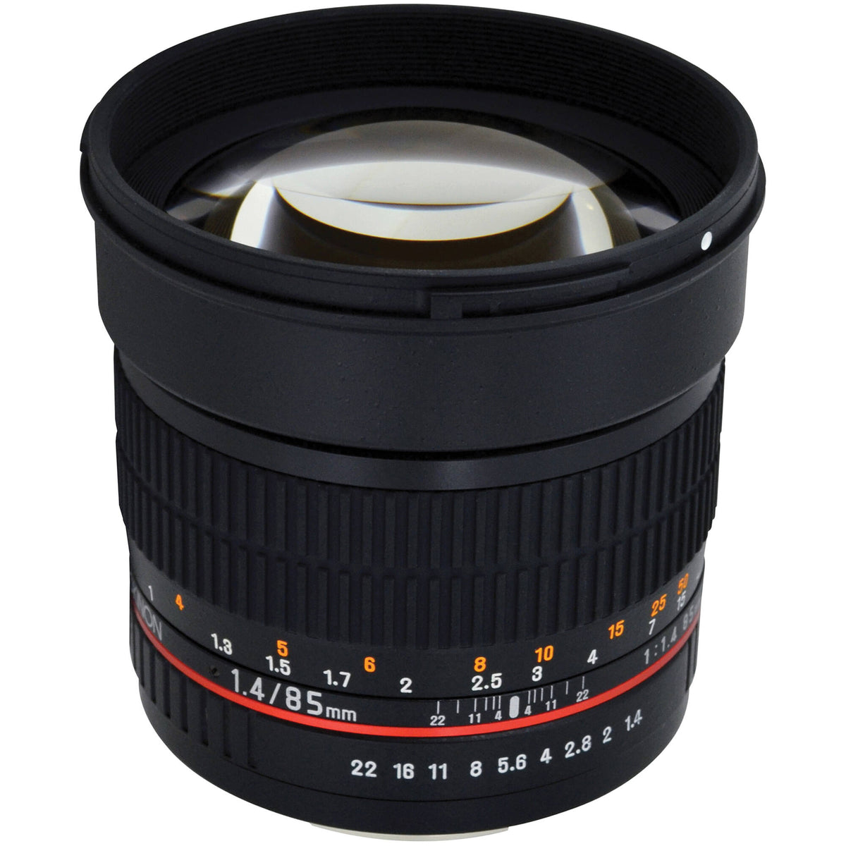 Lente Rokinon 85mm f/1.4 AS IF UMC - vista trasera