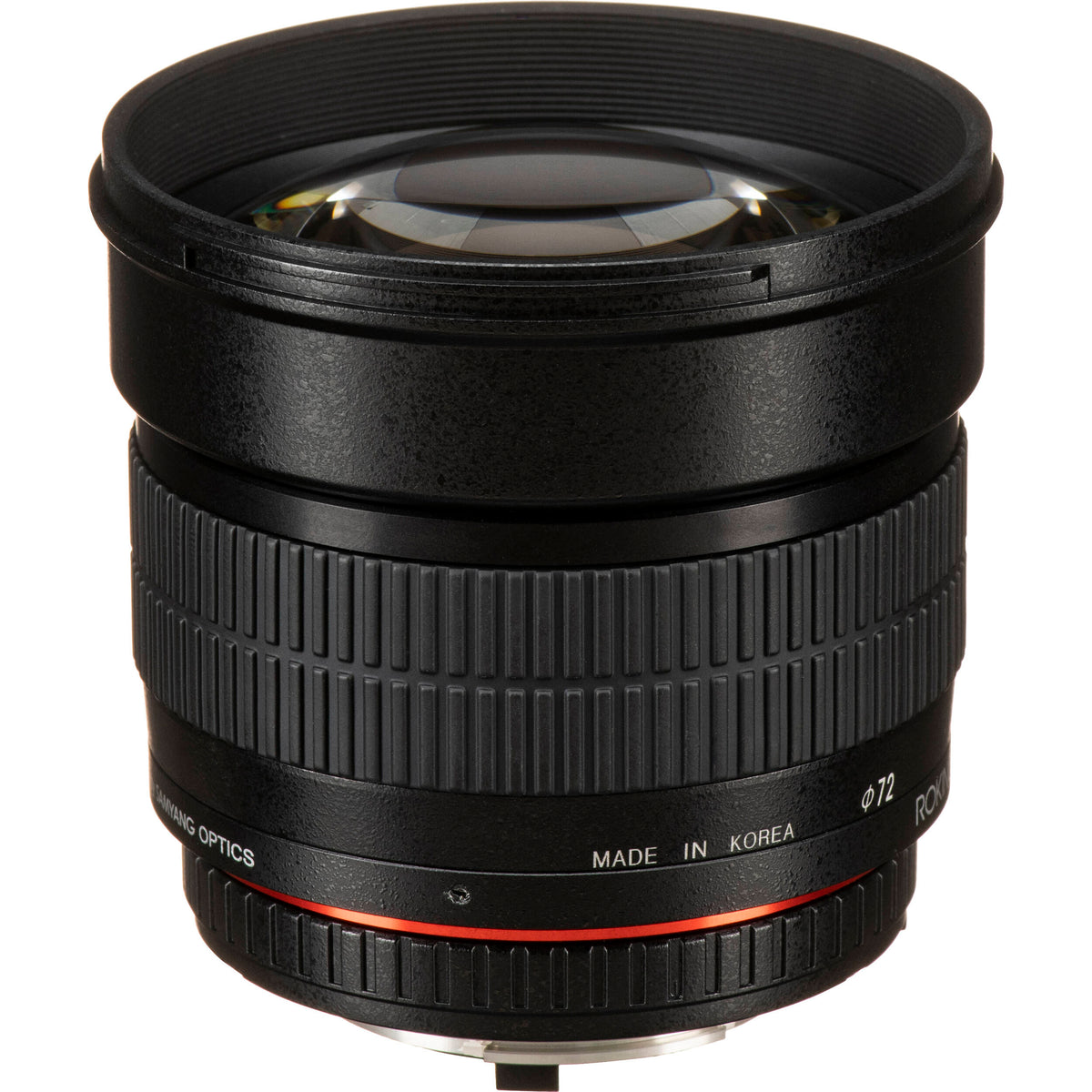 Lente Rokinon 85mm f/1.4 AS IF UMC - vista lateral