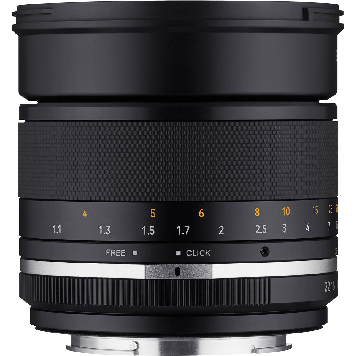 Lente Rokinon 85mm f/1.4 Series II - vista trasera