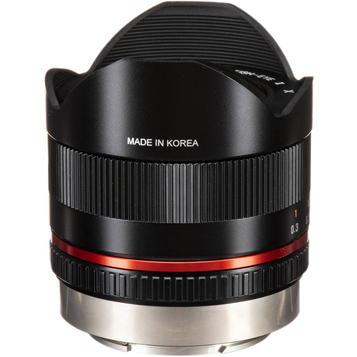 Lente Rokinon 8mm f/2.8 UMC Fisheye II (Negro) - vista trasera