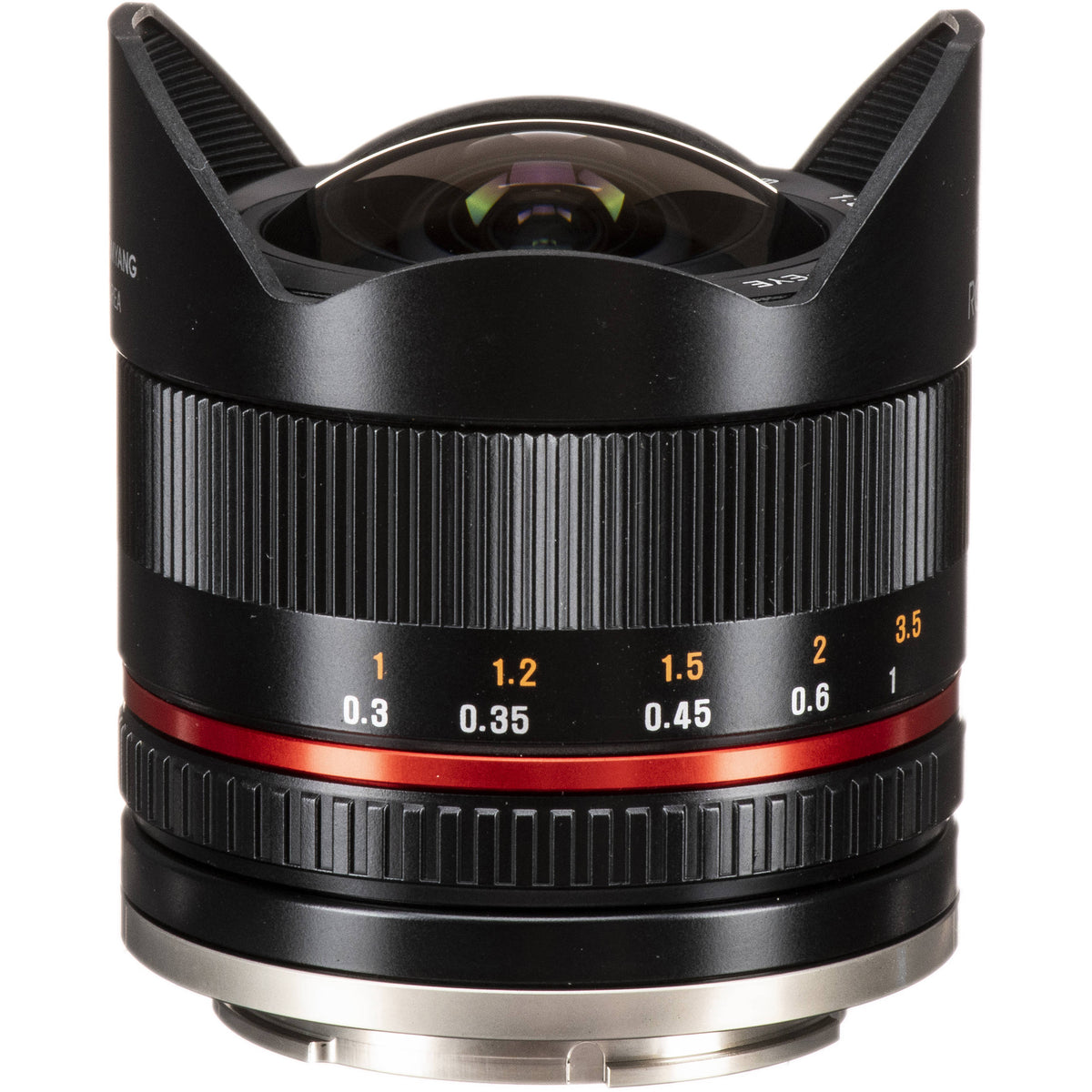 Lente Rokinon 8mm f/2.8 UMC Fisheye II (Negro) - vista lateral