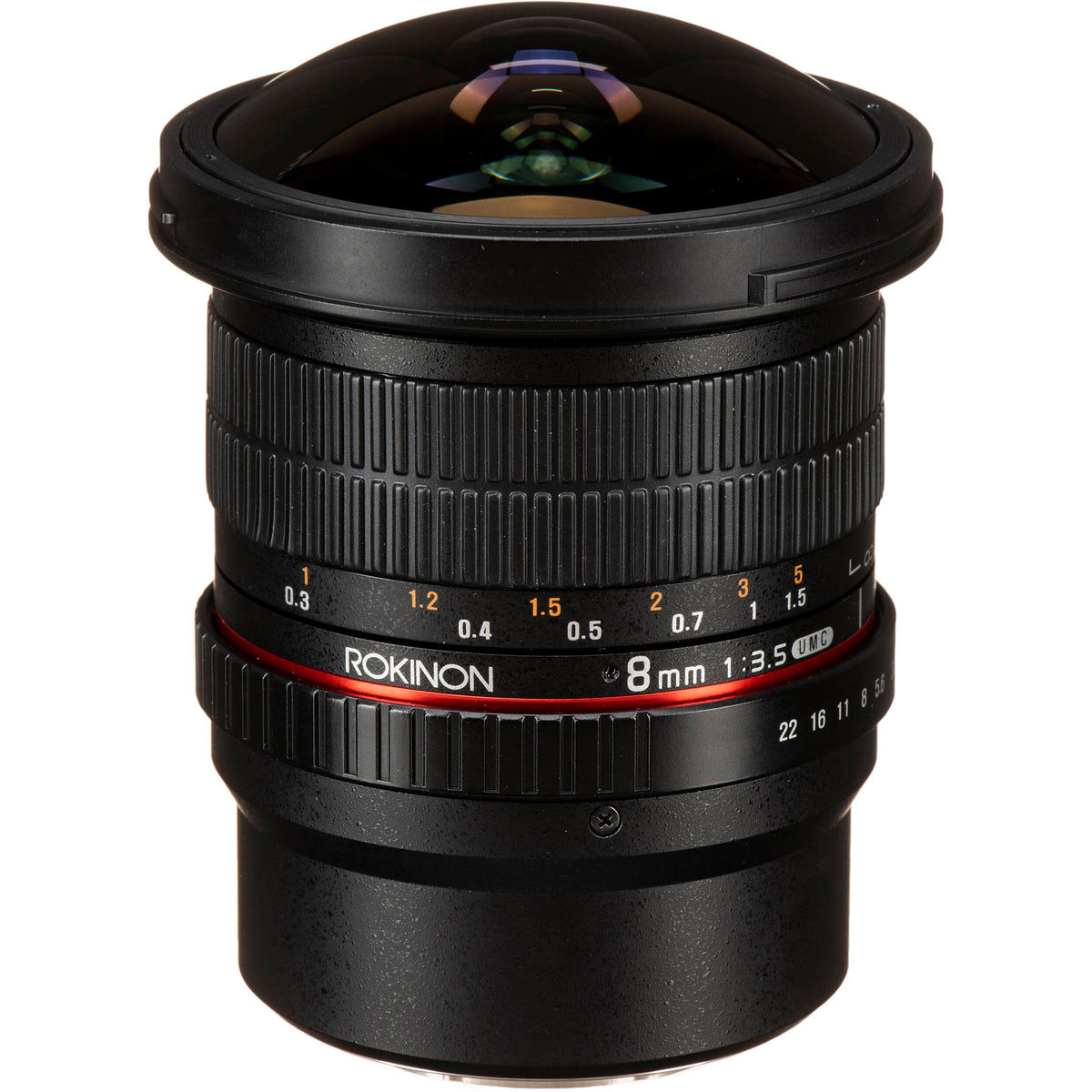 Lente Rokinon 8mm f/3.5 UMC Fisheye CS II - vista principal