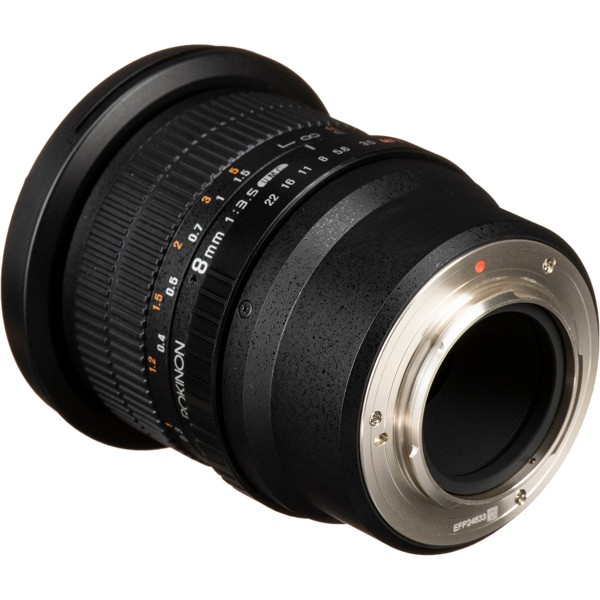 Lente Rokinon 8mm f/3.5 UMC Fisheye CS II - detalle