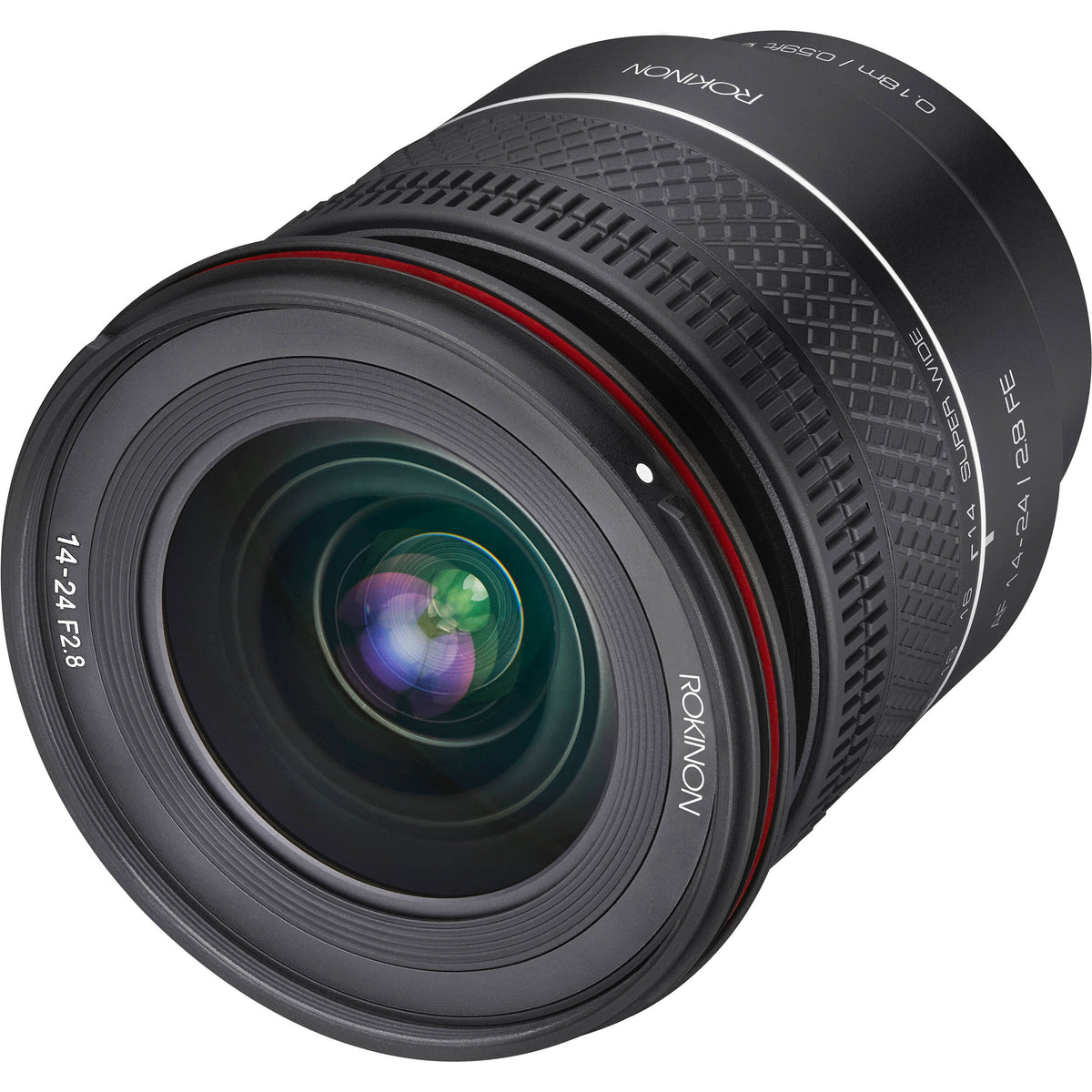Lente Rokinon AF 14-24mm f/2.8 - vista lateral